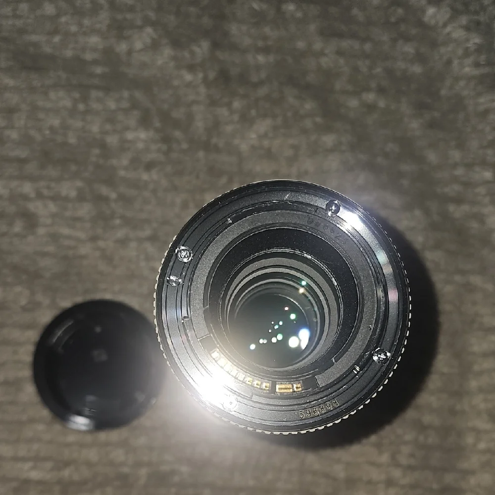 COPY - White and Black Camera Lens with Blue Pouch